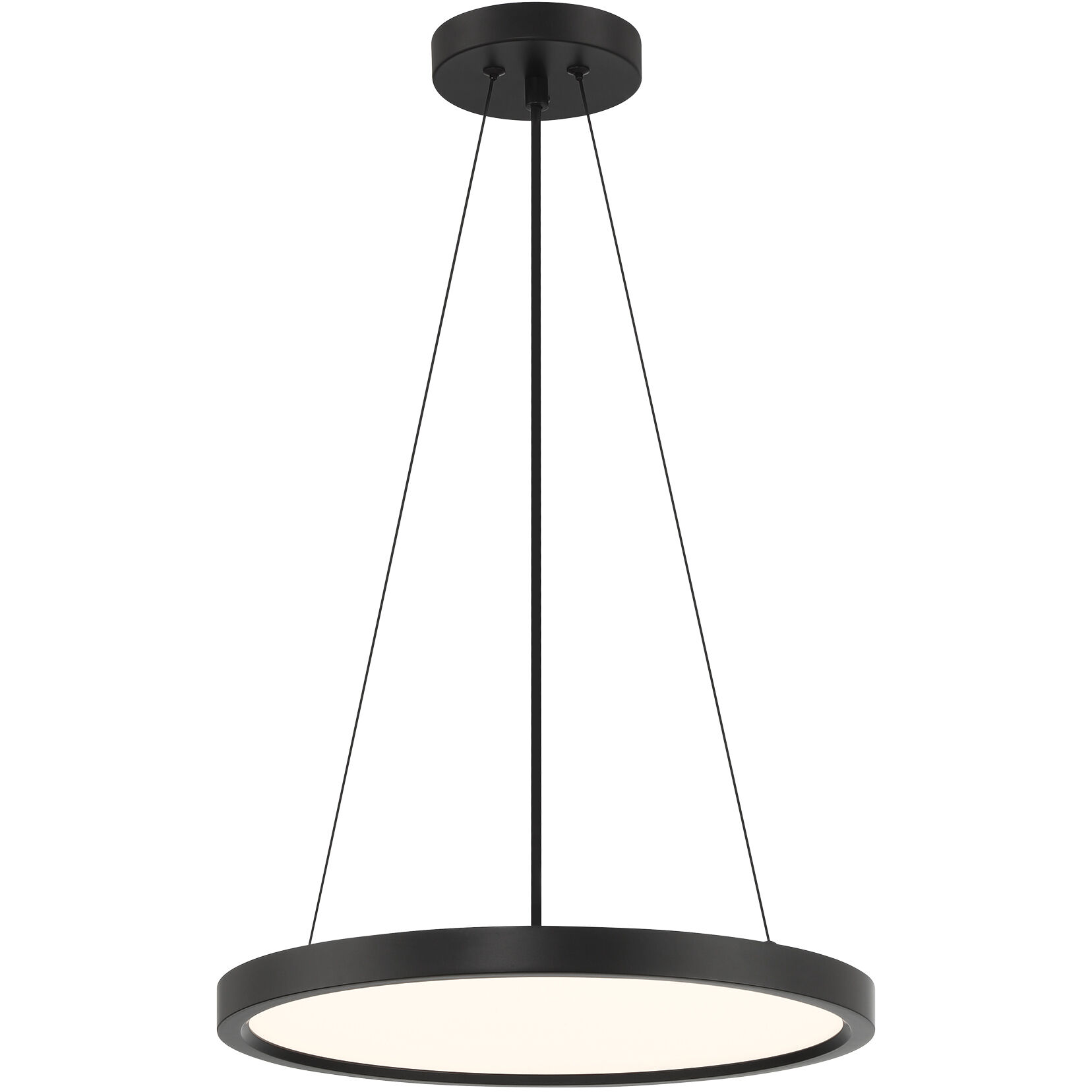 Vantage LED 15 inch Coal Pendant Ceiling Light, Round